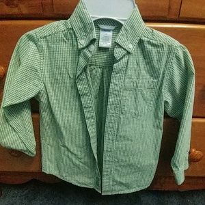 Toddler boys button down shirt